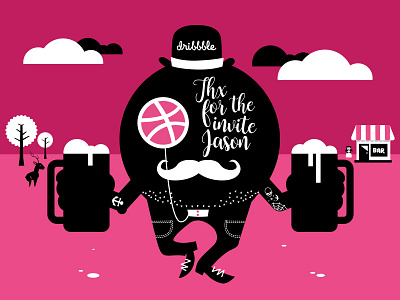 Dribbble me this and dribbble me that. beer hipster illustration oktoberfest tattoo vector