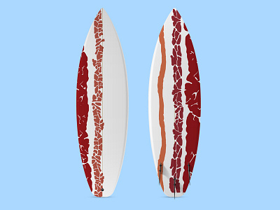 Tasty Bits - Sharkboard bacon bait concept danger food meat pork risky shark surfboard taste