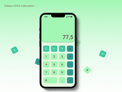 Dailyui-004 Calculator ui