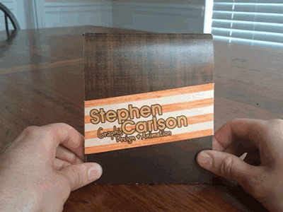 Promo Pop-up Card 3d pop-up card illustration character design story self-promo animated gif