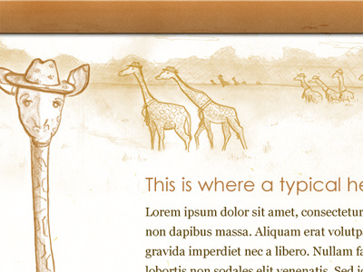 Giraffe blog giraffe illustration pencil theme