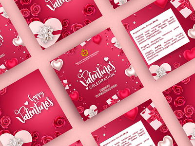 Valentine's Celebration - Social Media Post adobe illustrator adobe photoshop branding design graphic design illustration social media post typography vector