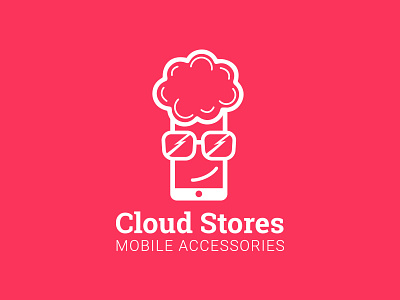 Cloud Stores logo cloud hipster ideas logos. logo design mobile