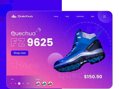 Template Design for Shoes Store