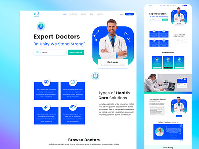 Healthcare Website Template Design