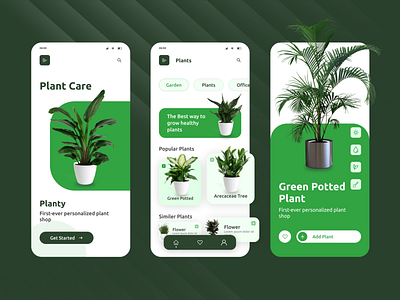 App Design Template for Plant based Businesses graphic design plant based business web design website design