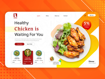 Food Web Design branding design graphic design template design ui ux webdesign webdesigntemplate website
