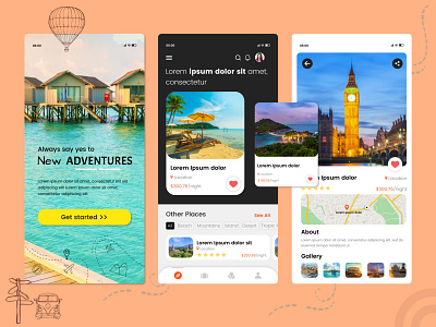 Travel App Design Template