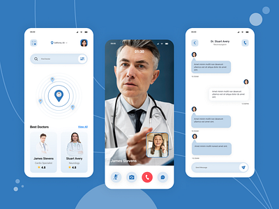 Healthcare Video Consulting Platform Template appdesign design graphic design template design videoapp videocallingapp webdesign