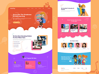 E-learning for Kids Website Design