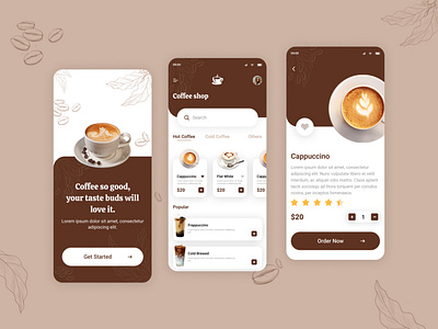 Coffee App Design Template