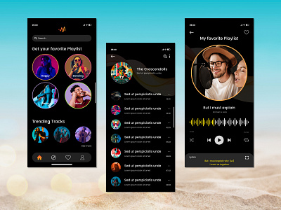 Music App Design Template