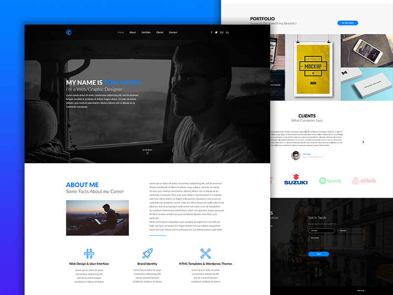 Landing page by Hlib Bondarenko on Dribbble