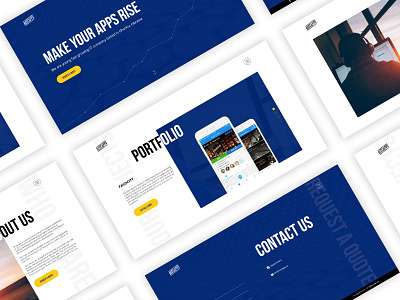 Website for it-company about contact portfolio ui web design website