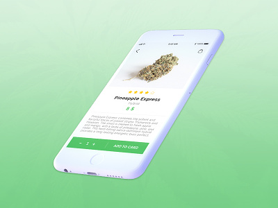 Cannabis online shop design mobile app ui ux