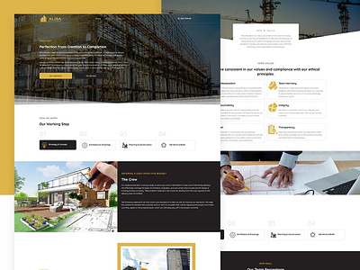 Alisa Builders company design graphic design ui ui ux design web design website