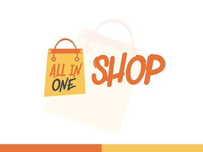 ALL IN ONE SHOP | LOGO brand colorful ecommerce logo logomark website