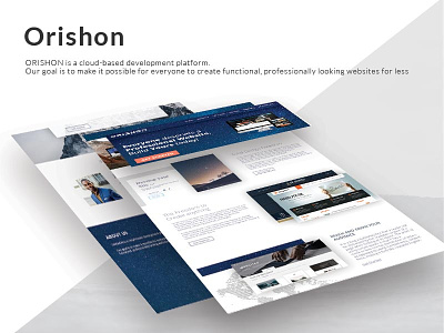 Orishon company header home landing page ui ux web web ui design website