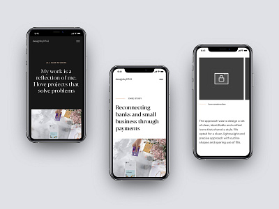 Portfolio | Mobile layouts