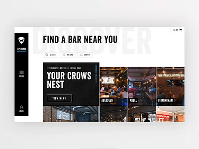 BrewDog Bar page designs animation design interactions layout protopie prototype prototyping ui ui design uidesign ux visual design web design website