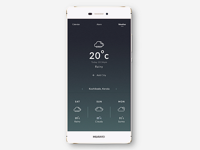 Weather App UI app concept ui digital product interaction simple ui ux weather app