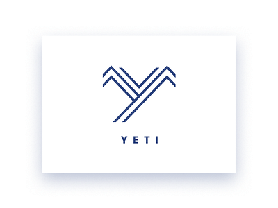 Yeti Hiking brand identity branding design geometric hiking logo design minimal