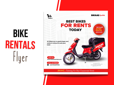 Bike rental flyer flyer graphic design illustration rental