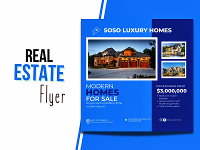 A real estate sales flyer flyer graphic design real estate rental sales