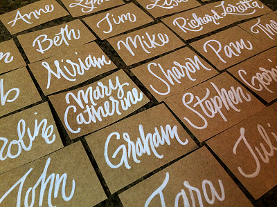 Lettered Nametags