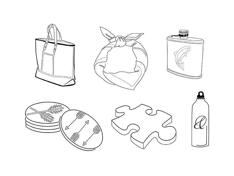 Garden & Gun Vectors black and white vector icon logo design illustration
