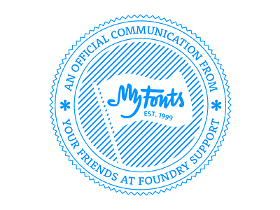 MyFonts Foundry Support Logo