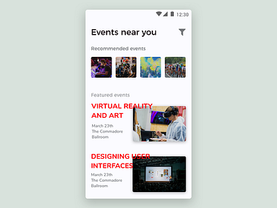 #DailyUI 070 - Event Listing