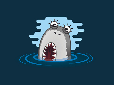 Shark and Awe design fun illustration illustrator shark
