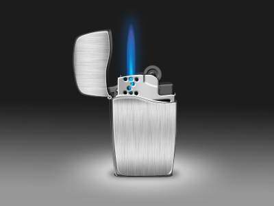 Zippo BLU Lighter blu blue flame brush metal icon icon design icons lighter zippo