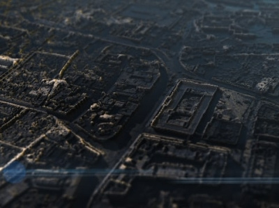 Old London 3d abstract environment houdini