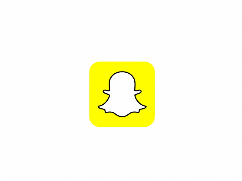 Snapchat Logo Animation after effects animation famous brands frame by frame intro logo motion motion design school snapchat