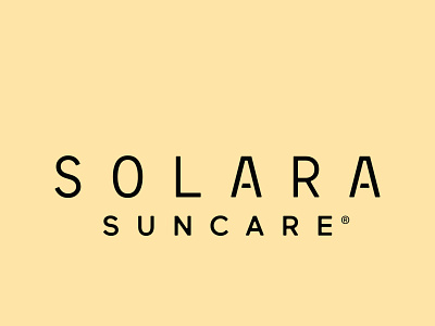 Solara Suncare Brand ID