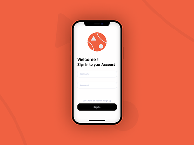 Sign in mockup app design dribbble iphone12 login design logo mobile app mobile app design mobile ui mockup sign in ui uiux user experience user interface design userinterface