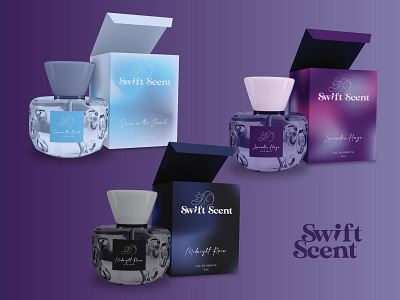 Swift Scent: Midnights Perfume Collection graphic design logo concept logo design packaging concept packaging design perfume packaging product packaging