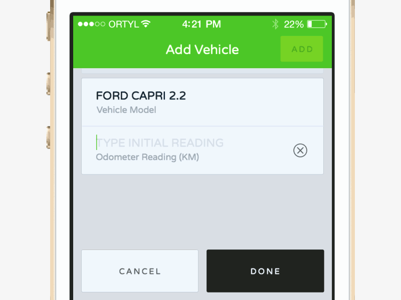 Adding Vehicle Animation animation app application car eco interaction ios iphone tracking ui ux vehicle