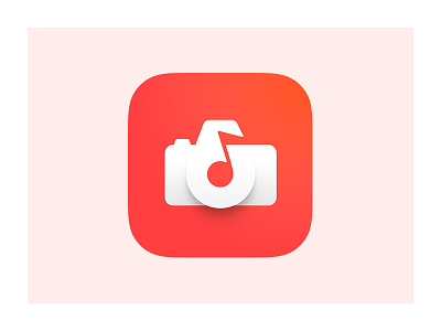 📸 🎶 app application camera icon ios iphone logo music note photo ui ux