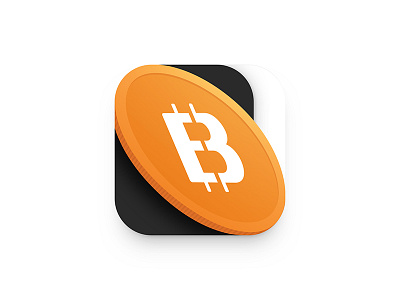 💰 app bitcoin blockchain crypto currency icon illustration ios iphone logo mark ui