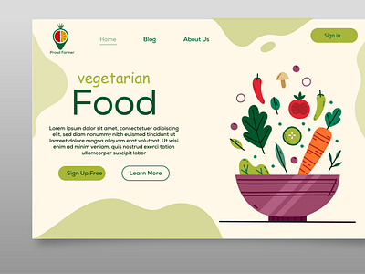 Proud Farmer Website Landing Page Design