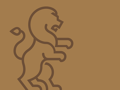 Lion Lines lion logo stroke