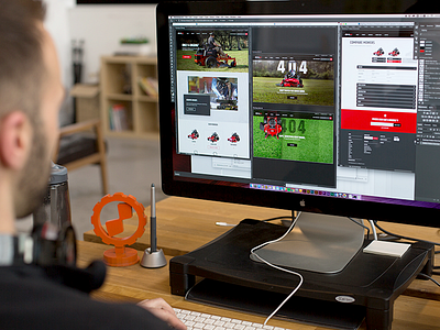 Bigdog Mower Co. Website design desktop photoshop ui ux web web design website