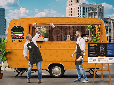 Food truck, logo & menu design 🍟