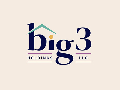 Big 3 — Chicago-based family real estate company logo design 🏡