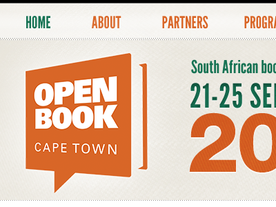 Open Book website date logo menu