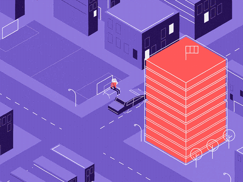 Isometric City after bus car city desc effects expression flat illustrator isometric texture urban