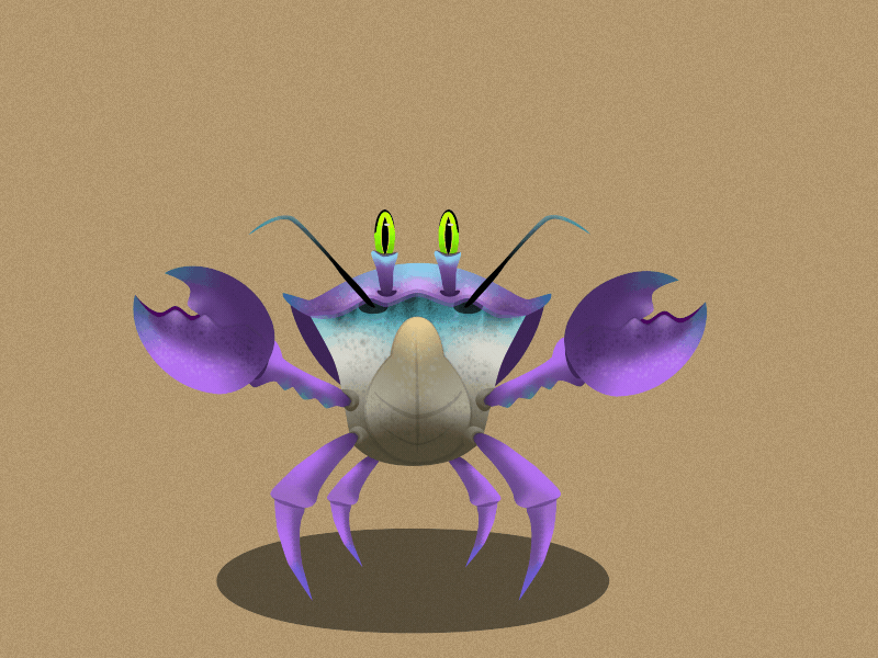 Crab Animation animation crab crab animation rigging texture